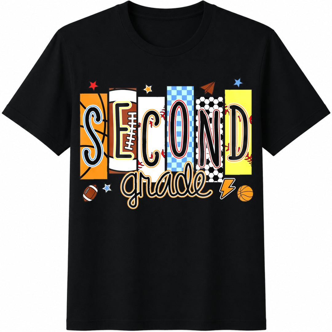 Custom School Sport Teacher Cotton T-Shirt in Black
