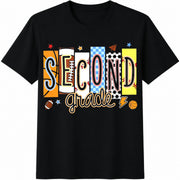 Custom School Sport Teacher Cotton T-Shirt in Black
