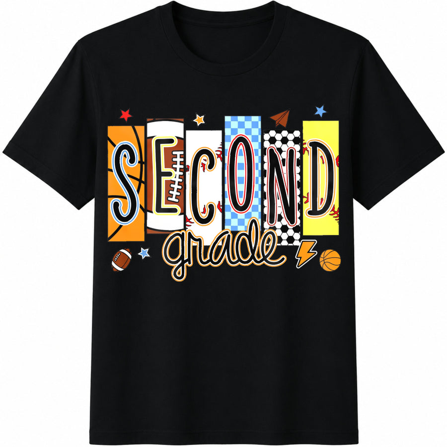 Custom School Sport Teacher Cotton T-Shirt in Black