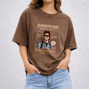 Babysitter Harrington vintage washed oversized T-shirt in Brown