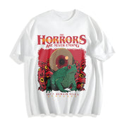 Horrors Are Never Ending Cotton T-Shirt in White