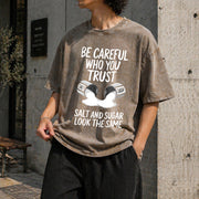Outdoor Fitness with Salt Vintage Washed T-Shirt in Brown