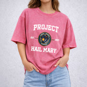 Project Hail Mary vintage washed oversized T-shirt in Red