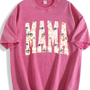Farm Mama Country Mom Vintage Washed T-Shirt in Red