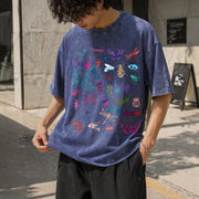 Be Kind to All Kinds Vintage Washed T-Shirt in Blue