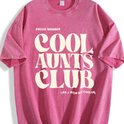 Cool Aunts Club vintage washed oversized T-shirt in Red