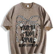Mama Mommy Mom Mother’s Day Vintage Washed T-Shirt in Brown
