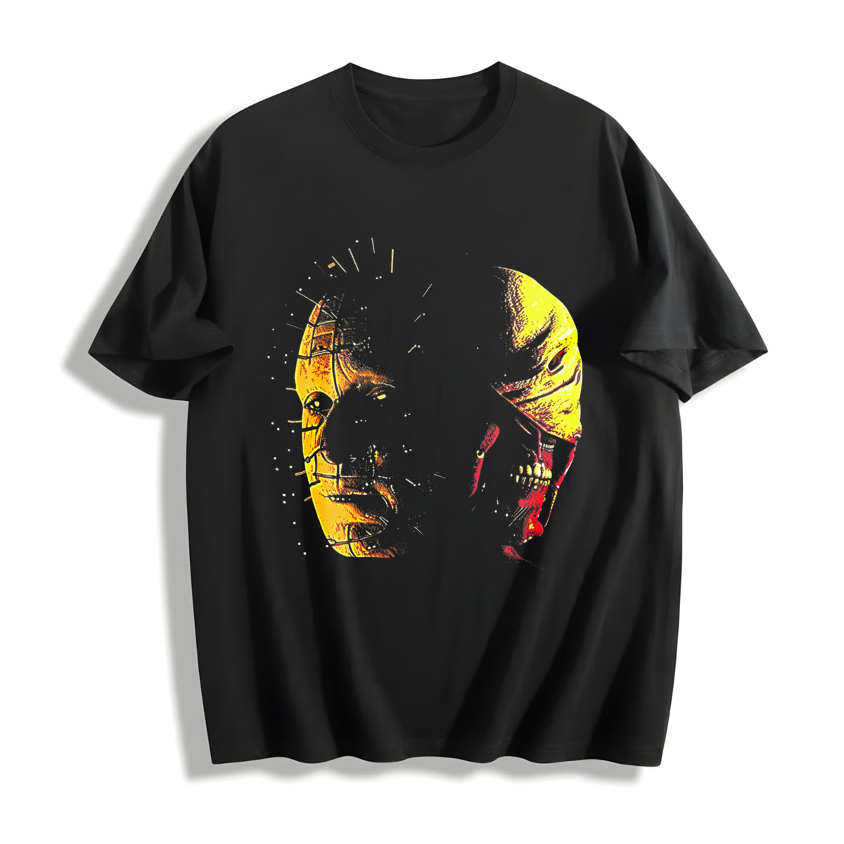 Mummy Grunge Y2k Emo Scene Tapout Goth Amity Affliction Cotton T-Shirt in Black