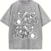 Possum Rock Band ® Vintage Washed T-Shirt in Gray