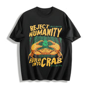 Reject Humanity Crab Cotton T-Shirt in Black