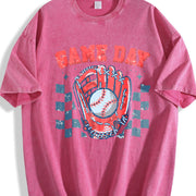 Charm for Game Day Vintage Washed T-Shirt in Red