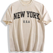 Fun Ideal for Birthdays and Use Vintage Washed T-Shirt in Beige