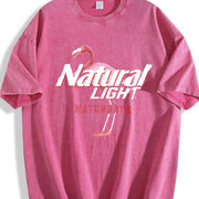 Natural Light Saturdays Vintage Washed T-Shirt in Red