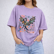 Abraxos vintage washed oversized T-shirt in Purple