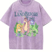 The Land Before Time Dinosaur Friends vintage washed oversized T-shirt in Purple