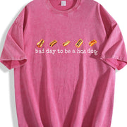 Today Is Not a Good Day for Hot Dogs Vintage Washed T-Shirt in Red