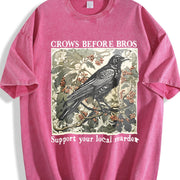 Stylish Premium WaxPrinted Retro Perfect for Wear5happy Vintage Washed T-Shirt in Red