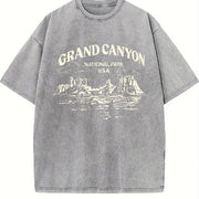 Grand Canyon National Park Vintage Washed T-Shirt in Gray