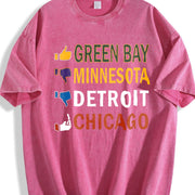 Go Pack Go Vintage Washed T-Shirt in Red