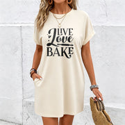 A Dress with a Romantic Heart for Valentine's Day Cotton T-Shirt in White