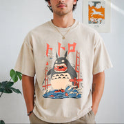 My Neighbor Totoro Vintage Washed T-Shirt in Beige