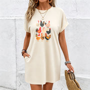 A Dress a Chicken Cotton T-Shirt in White