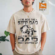 I'm Not the Stepdad Vintage Washed T-Shirt in Beige