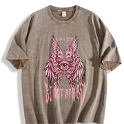 Be Not Afraid Luke 2:10 Angel -BLACK FRIDAYVintage Heavy vintage washed oversized T-shirt in Brown