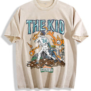 Heavy Batik Baseball Legend Vintage Washed T-Shirt in Beige