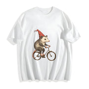 Off to Cause a Kerfuffle Cotton T-Shirt in White