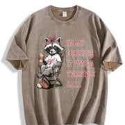 Feral Baseball Mom Vintage Washed T-Shirt in Brown