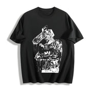 Chainsaw Man Denji Cotton T-Shirt in Black
