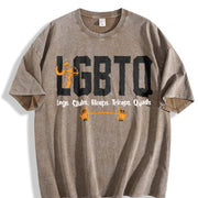 Legs Glutes Vintage Washed T-Shirt in Brown