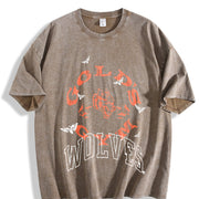 Sport Gold Gym and Batik vintage washed oversized T-shirt in Brown