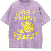 Easy Peasy Lemon Squeezy Vintage Washed T-Shirt in Purple