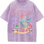 Fairy Godmother Baking Vintage Washed T-Shirt in Purple