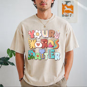 Your Words Matter Special Education Teacher Vintage Washed T-Shirt in Beige