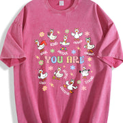 Silly Goose You Are Kind Vintage Washed T-Shirt in Red