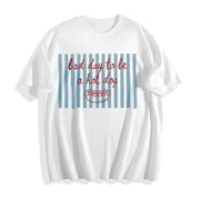 American Hot Dog July 4th Cotton T-Shirt in White