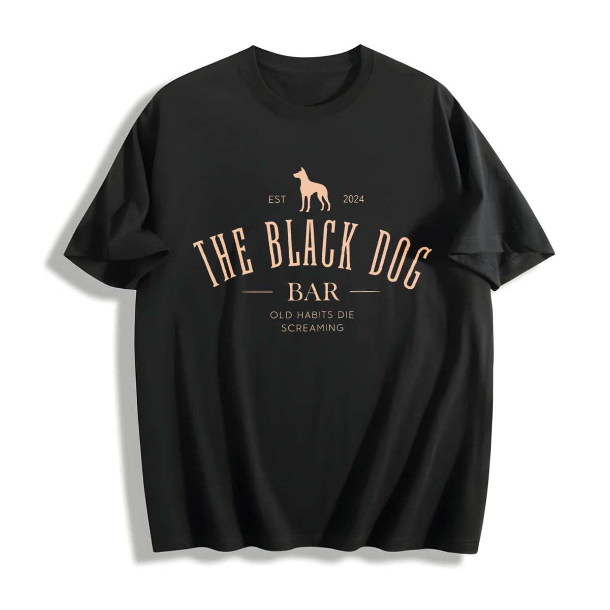 Minimalist the Black Dog Concert for Friend Era Tour Full Cotton T-Shirt in Black
