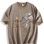 Silly Goose Special Education Teacher Vintage Washed T-Shirt in Brown