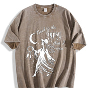 Back to the Gypsy I Was Vintage Washed T-Shirt in Brown