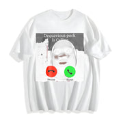 Premium Daquavious Pork Is Calling John Pork Meme Joke Cotton T-Shirt in White