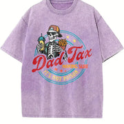 Dad Tax Making Sure It's Not Poison Vintage Washed T-Shirt in Purple