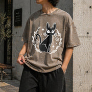 Jiji Kikis Delivery Service Vintage Washed T-Shirt in Brown