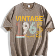 965 Sportswear for All Seasons: Spring Vintage Washed T-Shirt in Brown