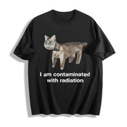 Premium I Am Contaminated with Radiation Cotton T-Shirt in Black