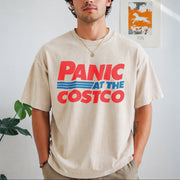 Panic at the Costco Vintage Washed T-Shirt in Beige