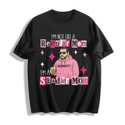 I'm Not a Regular Mom Cotton T-Shirt in Black