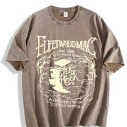 Moon vintage washed oversized T-shirt in Brown
